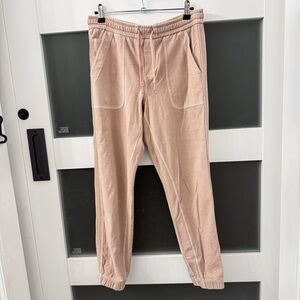 Athleta Farallon Joggers Taupe Brown size 4 Athleisure Loungewear